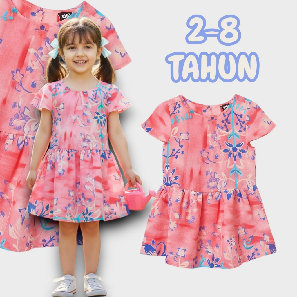 Dress Anak Perempuan Max Fashion Original 2-8Tahun