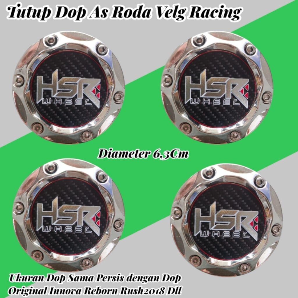 Tutup Dop Krome As Roda Velg Racing Ring 14 15 16 17 18 19 20
