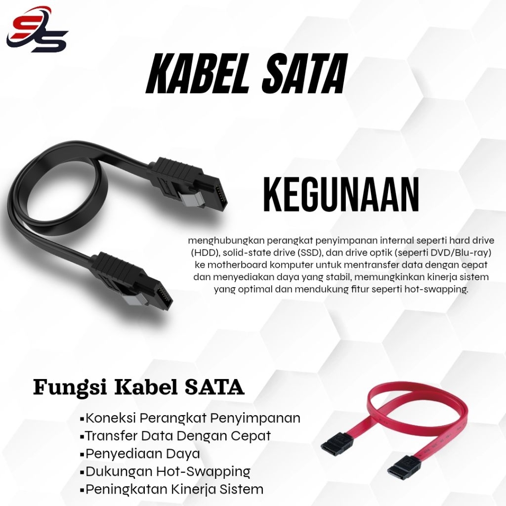 KABEL SATA-KONEKTOR HARDISK PC/CCTV HARGA PROMO TERMURAH RANDOM