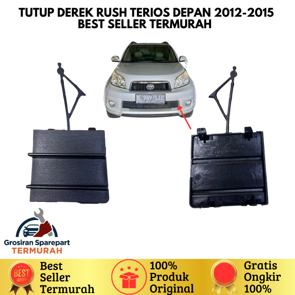 Tutup Cover Derek Towing Depan Rush Terios 2012–2015 Best Seller Termurah