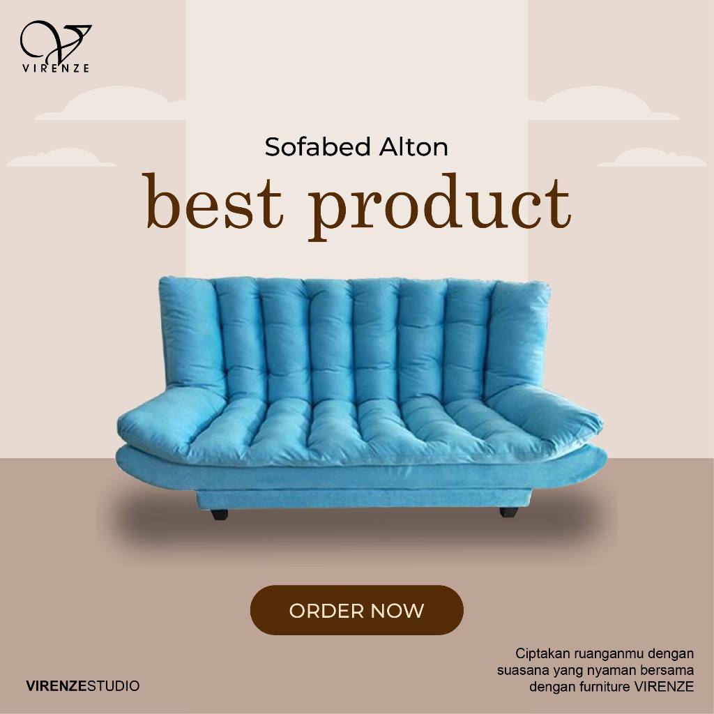 Sofabed Sofa Bed Alton - Sofabed Minimalis Elegan FREE ONGKIR Semarang Solo Jogja Sekitarnya