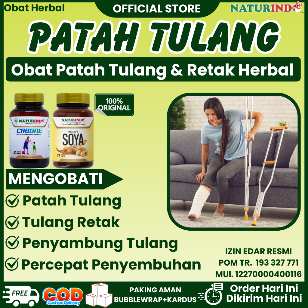 Obat Patah Tulang Dan Retak Herbal Cabone Naturindo