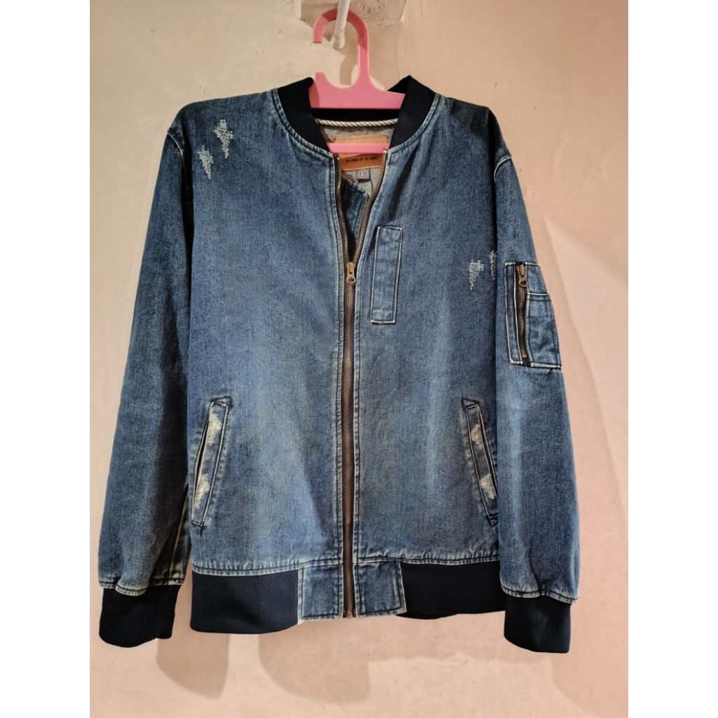 bomber jeans tebal G-PLEIN