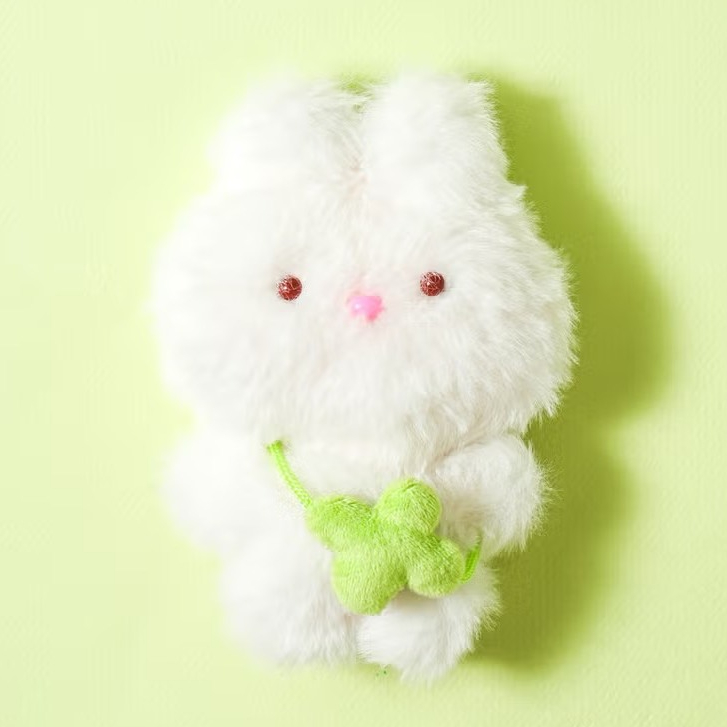 READY - DIY KIT SET BUNNY Kelinci Rabbit Boneka Doll LUCKY CLOVER Gantungan Kunci Keyring Keychain c