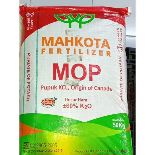 Pupuk KCL Mahkota 50 Kg
