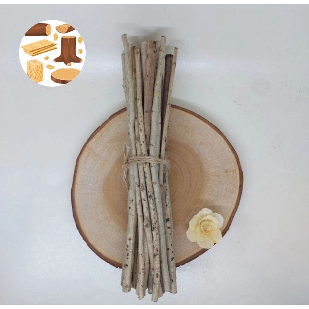 Potongan ranting kayu hias 20cm untuk membuat hiasan