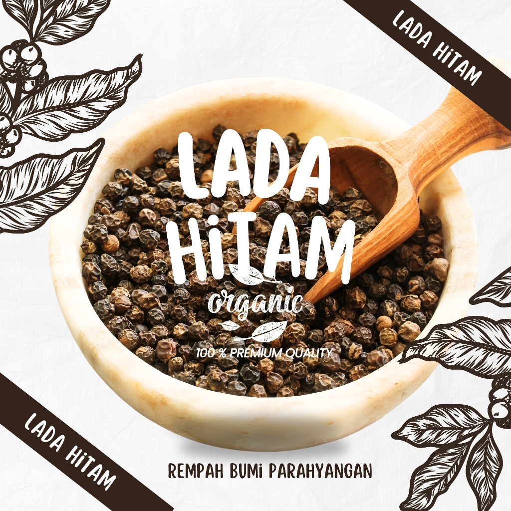 

Lada Hitam Utuh / Whole Black Pepper / Biji Super Grade A / Rempah Premium