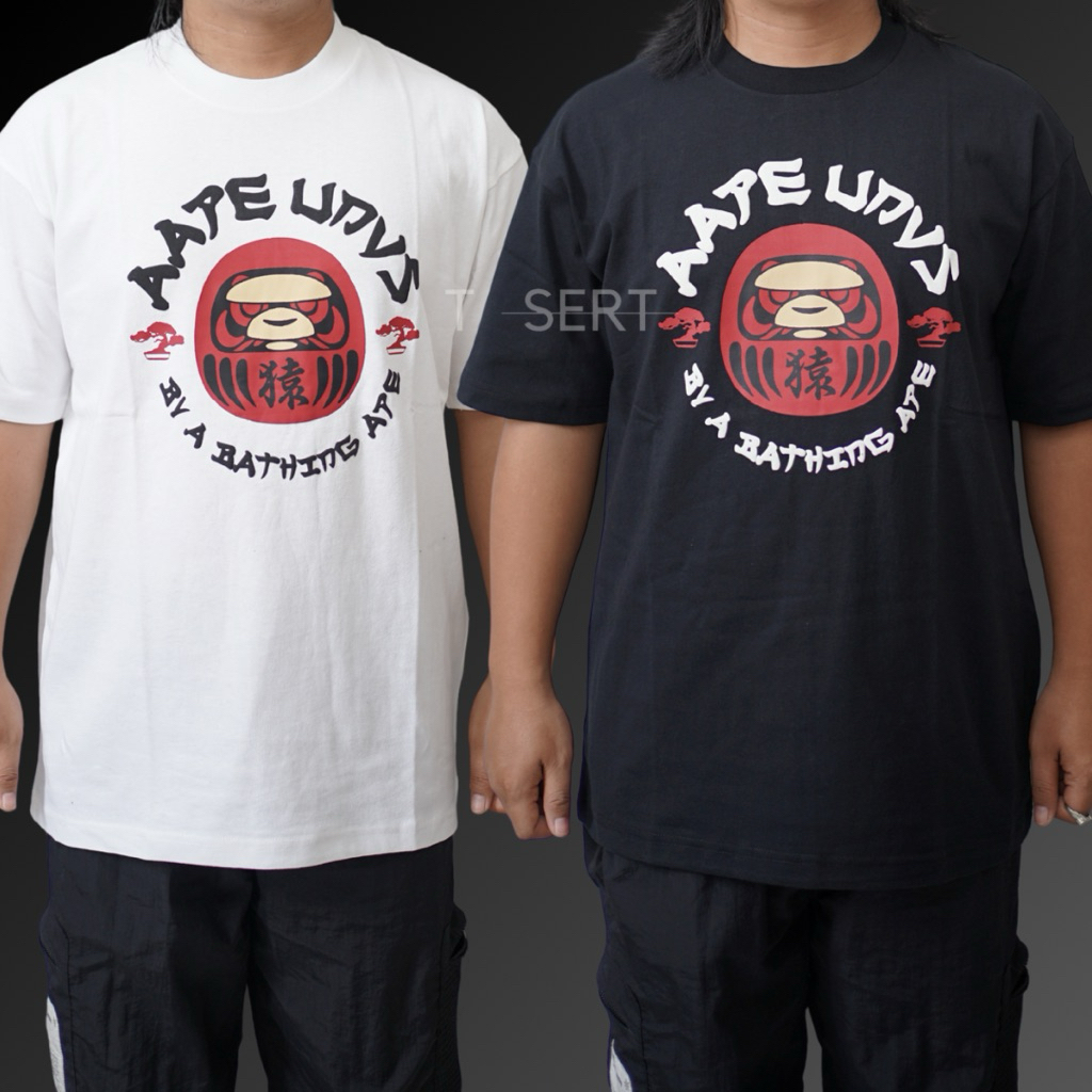 AAPE Daruma Logo Tee Original / Baju Kaos Aape Authentic