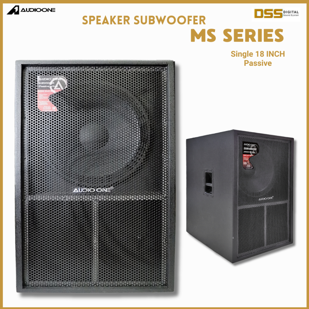 Subwoofer Pasif 18 Inch Mini Scoop AUDO ONE  MS 118 Speaker Lapangan Best Quality Tenaga Badak | DSS