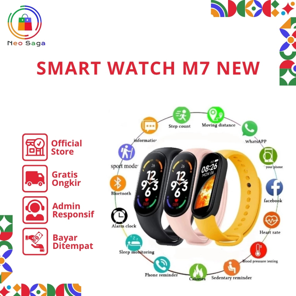 Smart watch M7 NEW Play Music Custom Dials Sport Smartband M7