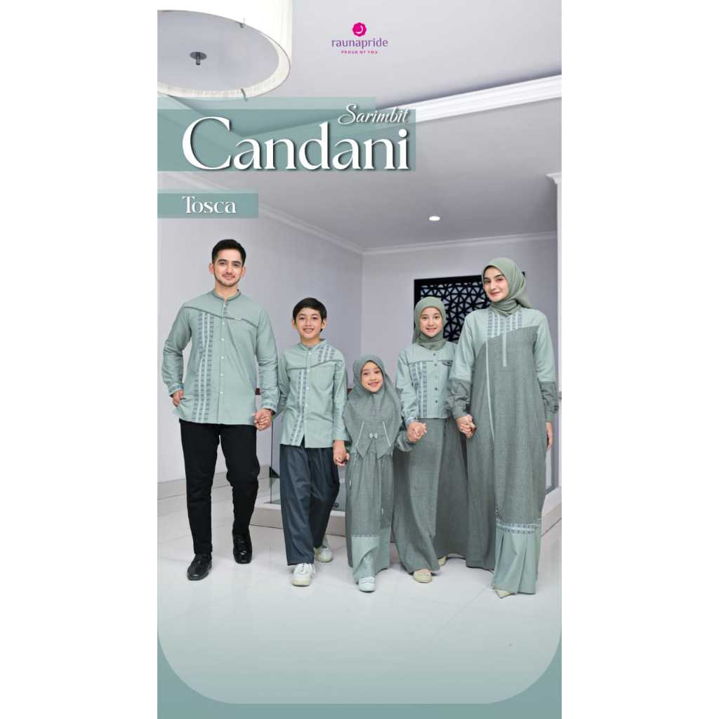 Sarimbit Keluarga 2026 Candani by Rauna Toska/Baju Couple Pasangan Rauna