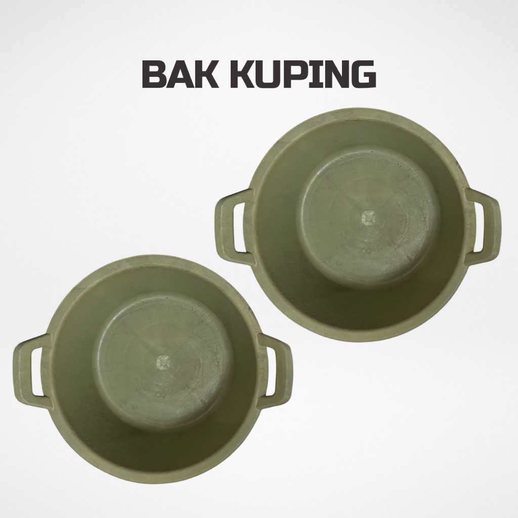 Bak Kuping hijau Anti Pecah//Bak plastik//Baskom Tebal besar anti pecah