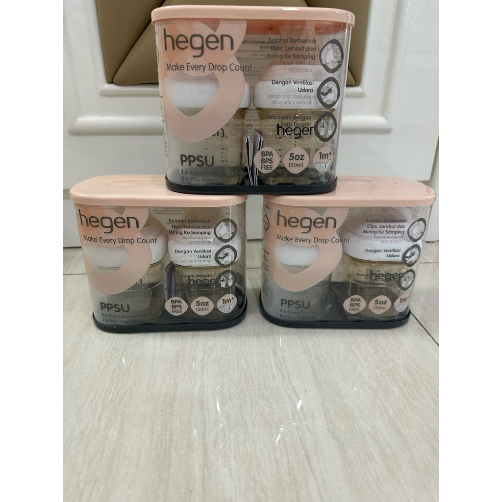 PRELOVED botol dot hegen 150ml + teat 100% ORI satuan