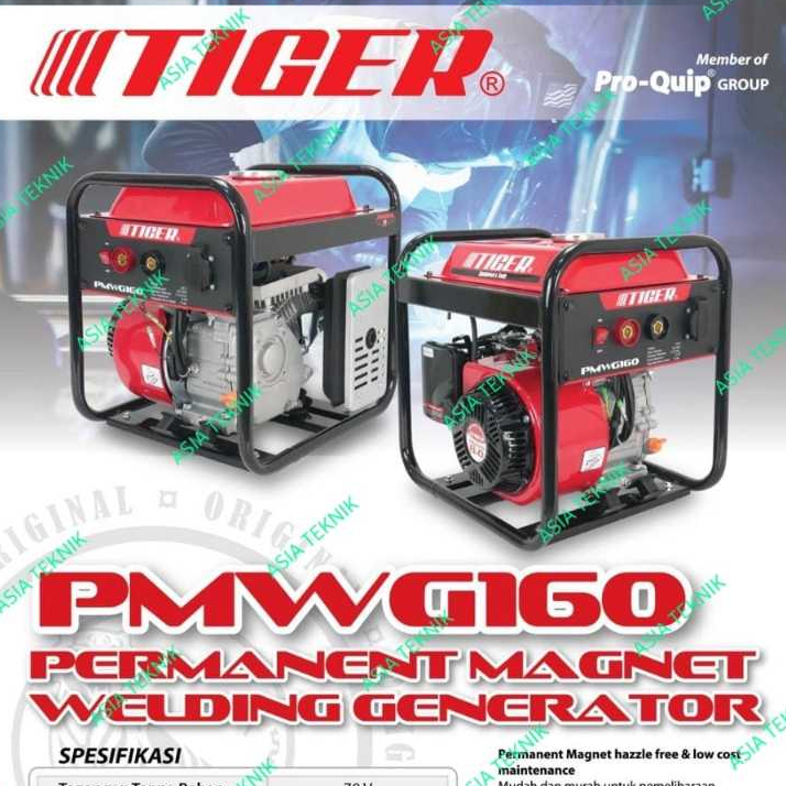GENSET LAS BENSIN 160 AMPERE TIGER