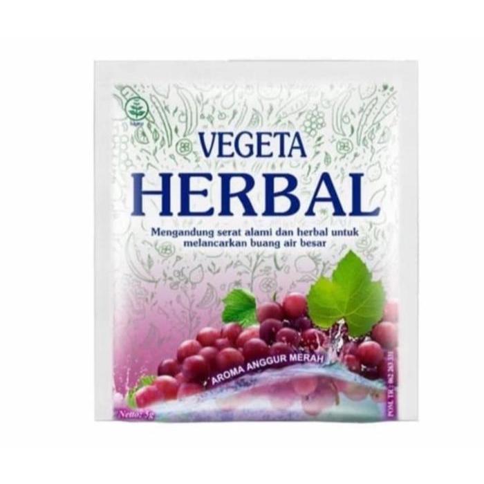 VEGETA Herbal Minuman Serat Rasa Anggur Merah - 1 Sachet