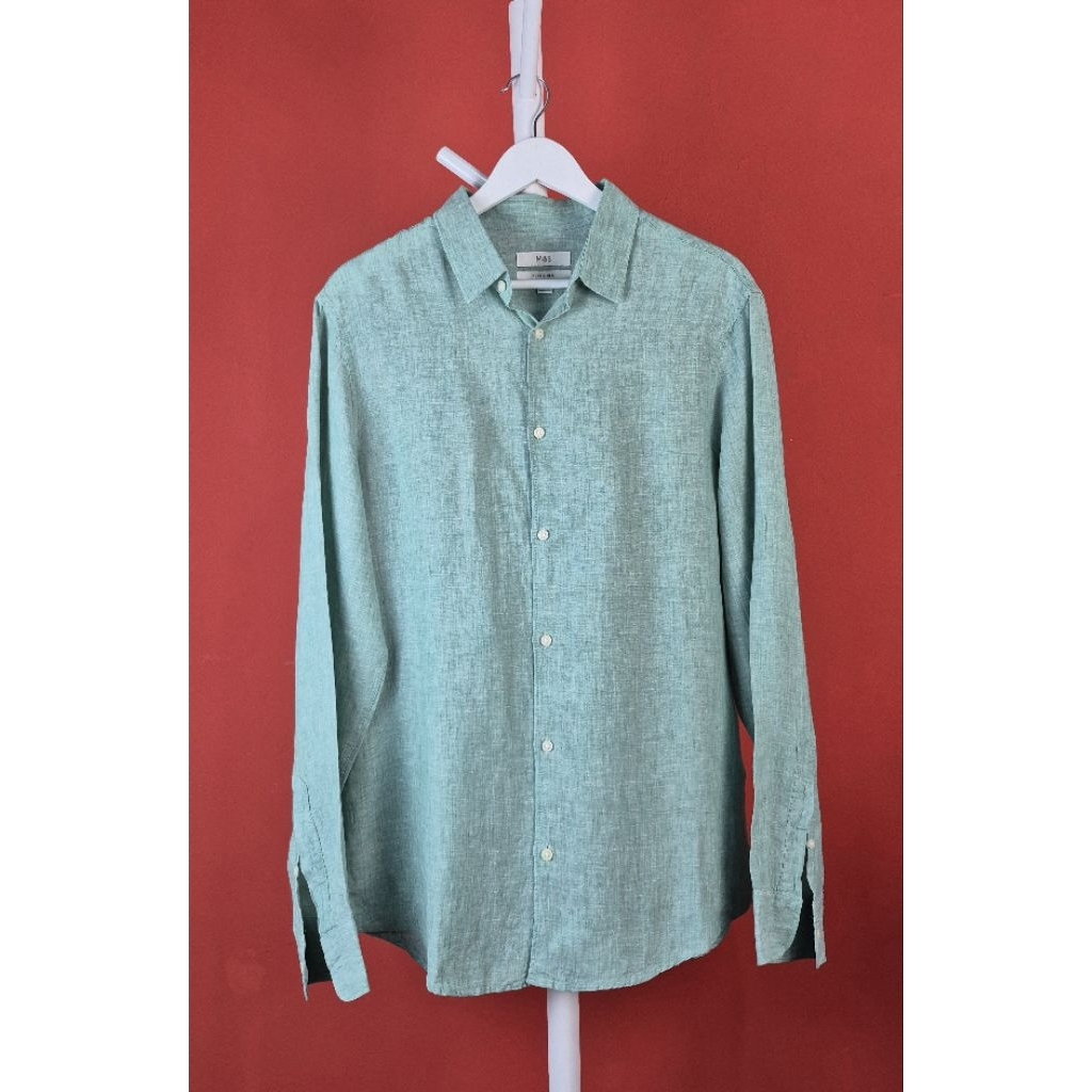 MARK & SPENCER Pure Linen Kemeja Pria