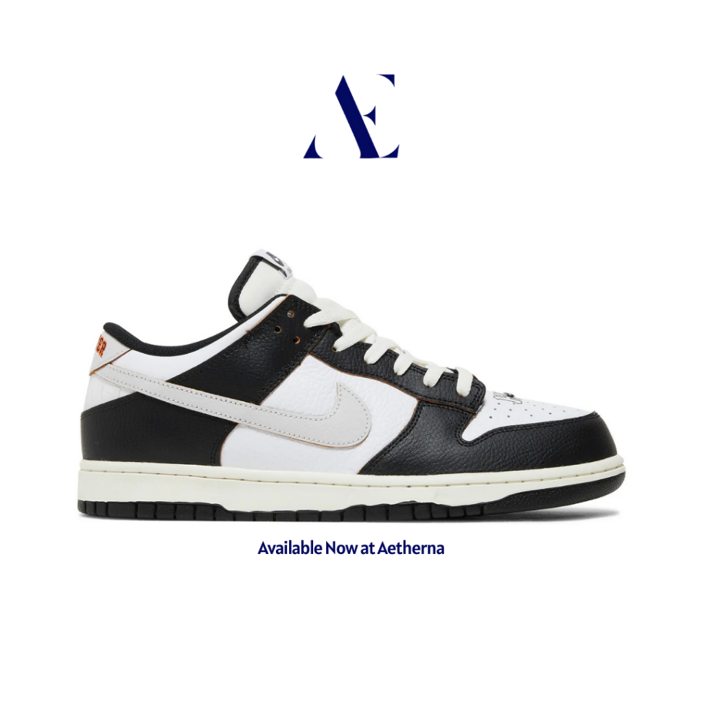 Aetherna. - Sepatu Sneakers SB Dunk Low HUF San Francisco Black White Grey Orange Authentic