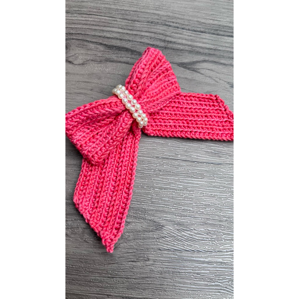 jepit rambut pita rajut/aksesoris pita anak perempuan