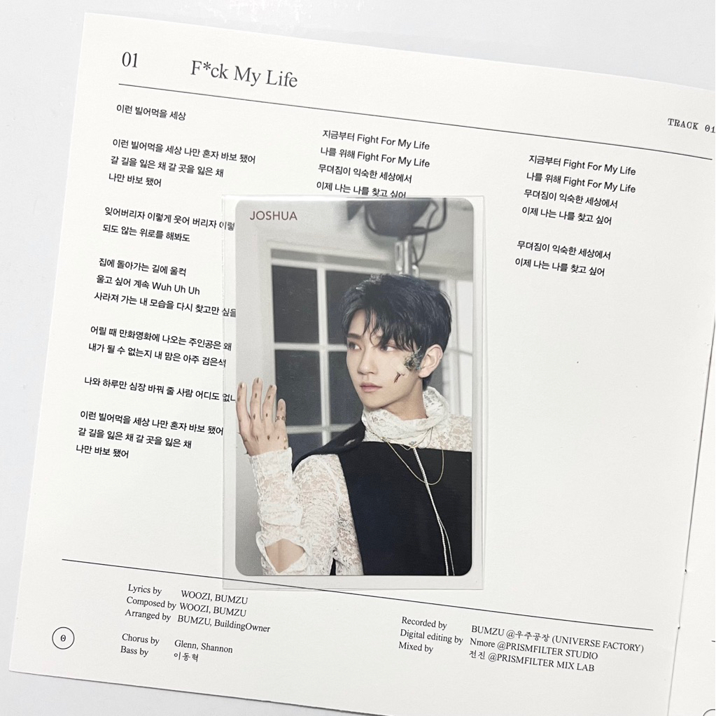 joshua hong seventeen hmv thanks fallin flower