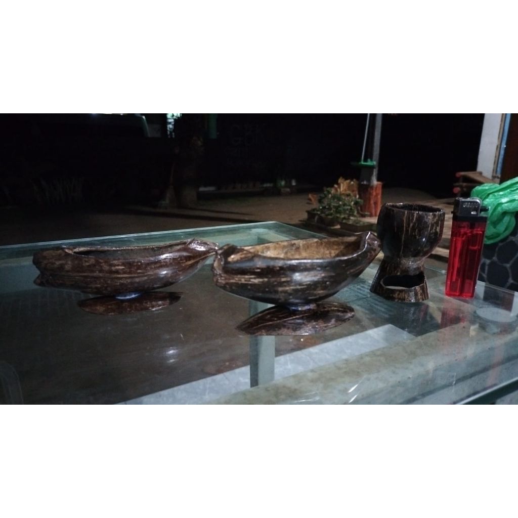 Asbak mini cantik asbak batok unik