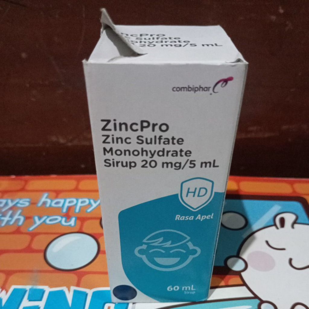 

zincpro Syrup 60ml kemasan rusak