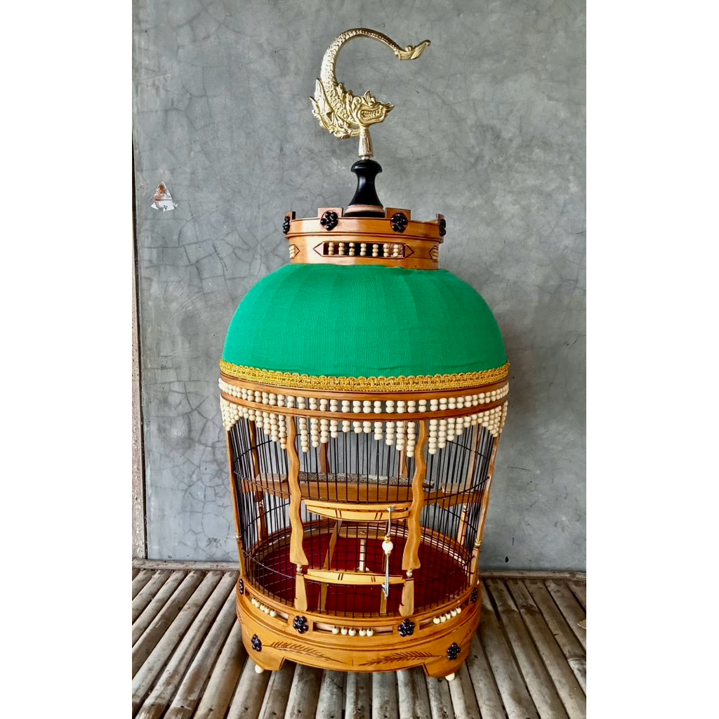 sangkar burung perkutut kudusan keris ruji fiber