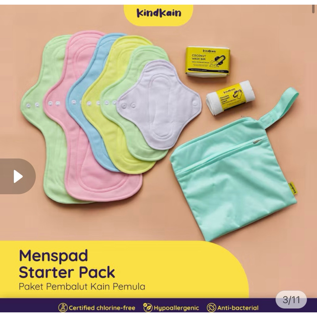 Preloved KindKain Menstrual Pad Starter Pack