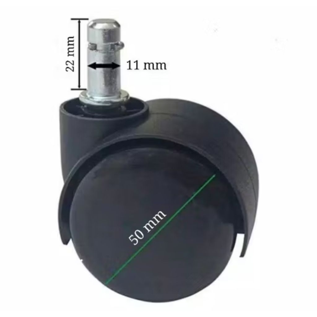 Roda Kursi kantor 1set / 5pcs