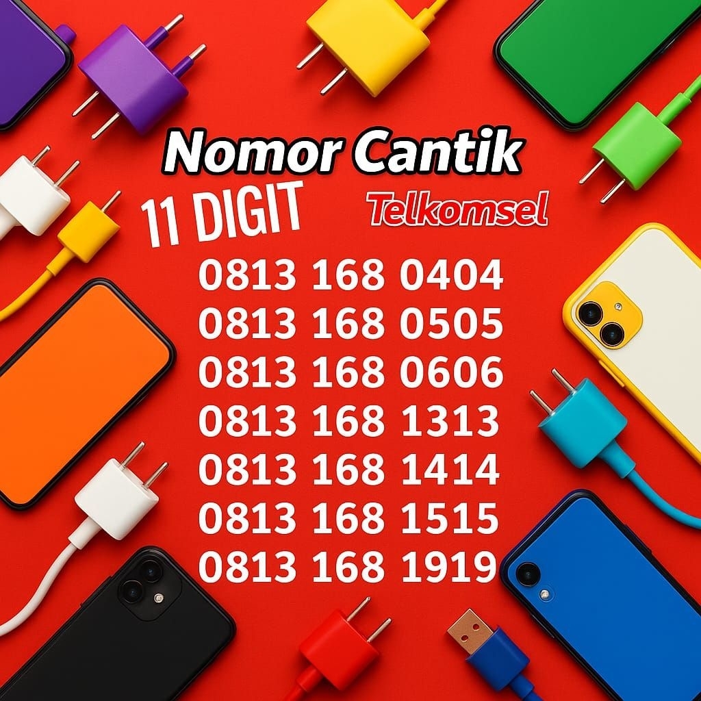 Nomor cantik nomer cantik simpati 11 digit super rapih 168 abab