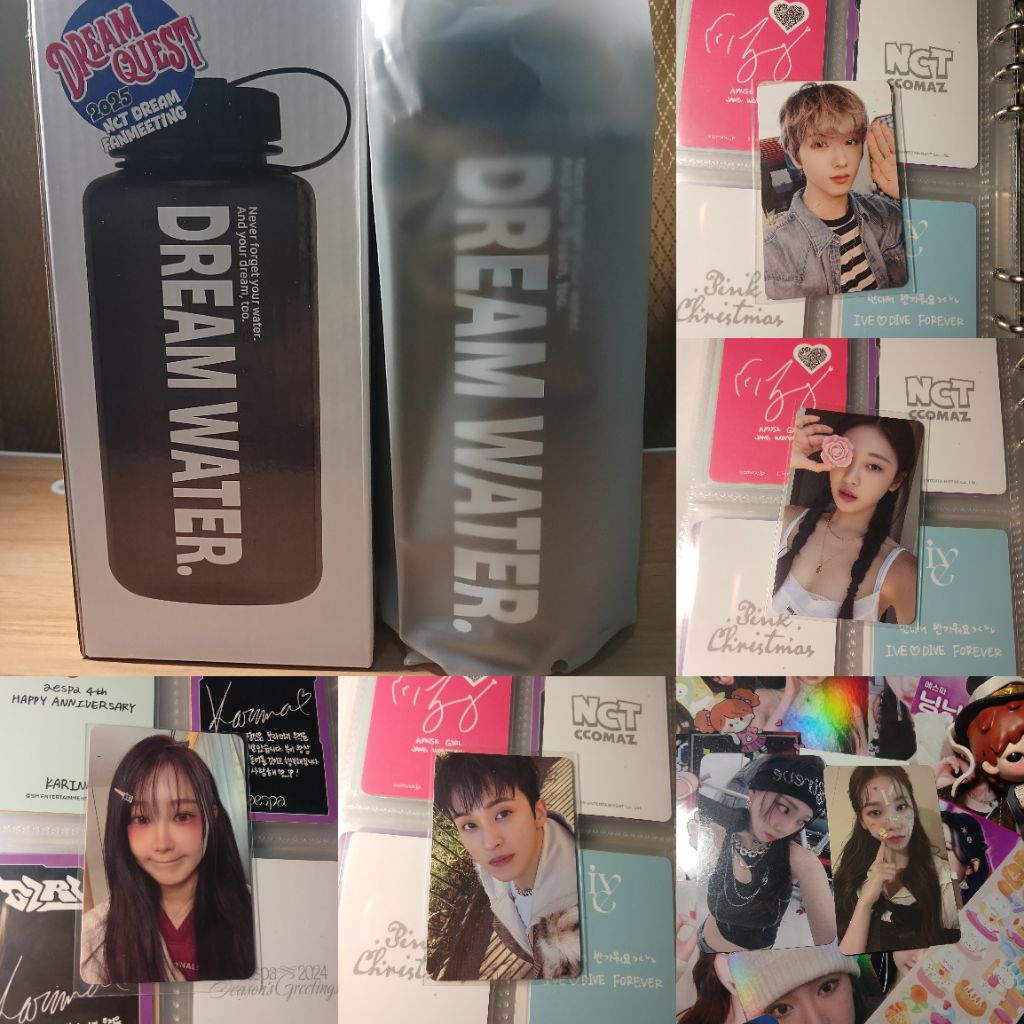 [BACA DESC] PHOTOCARD OFFICIAL AAB AESPA IVE. LIZ KMS, PHARITA BAEMON QQ MUSIC, KARMOL KARINA CIMOL 