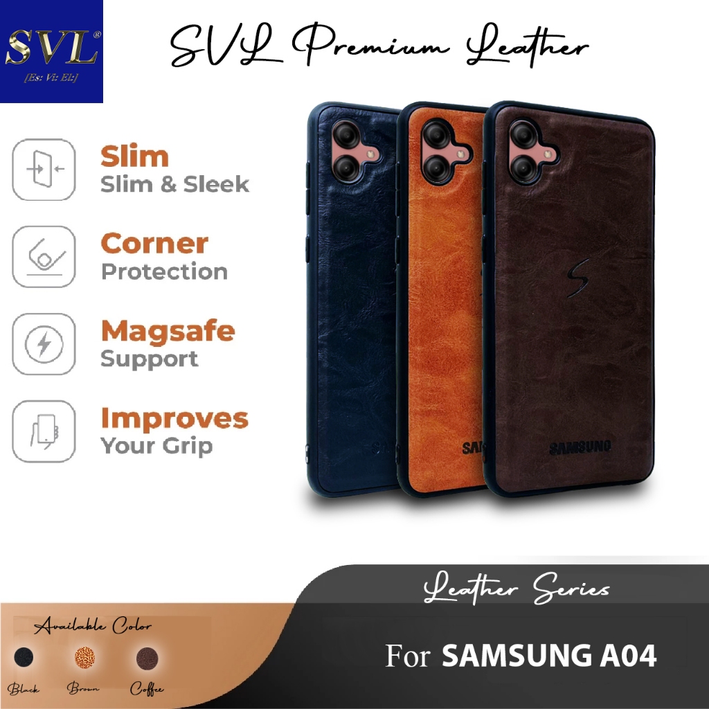 Samsung A04 Premium SVL Leather Hybrid Case Hardcase Softcase