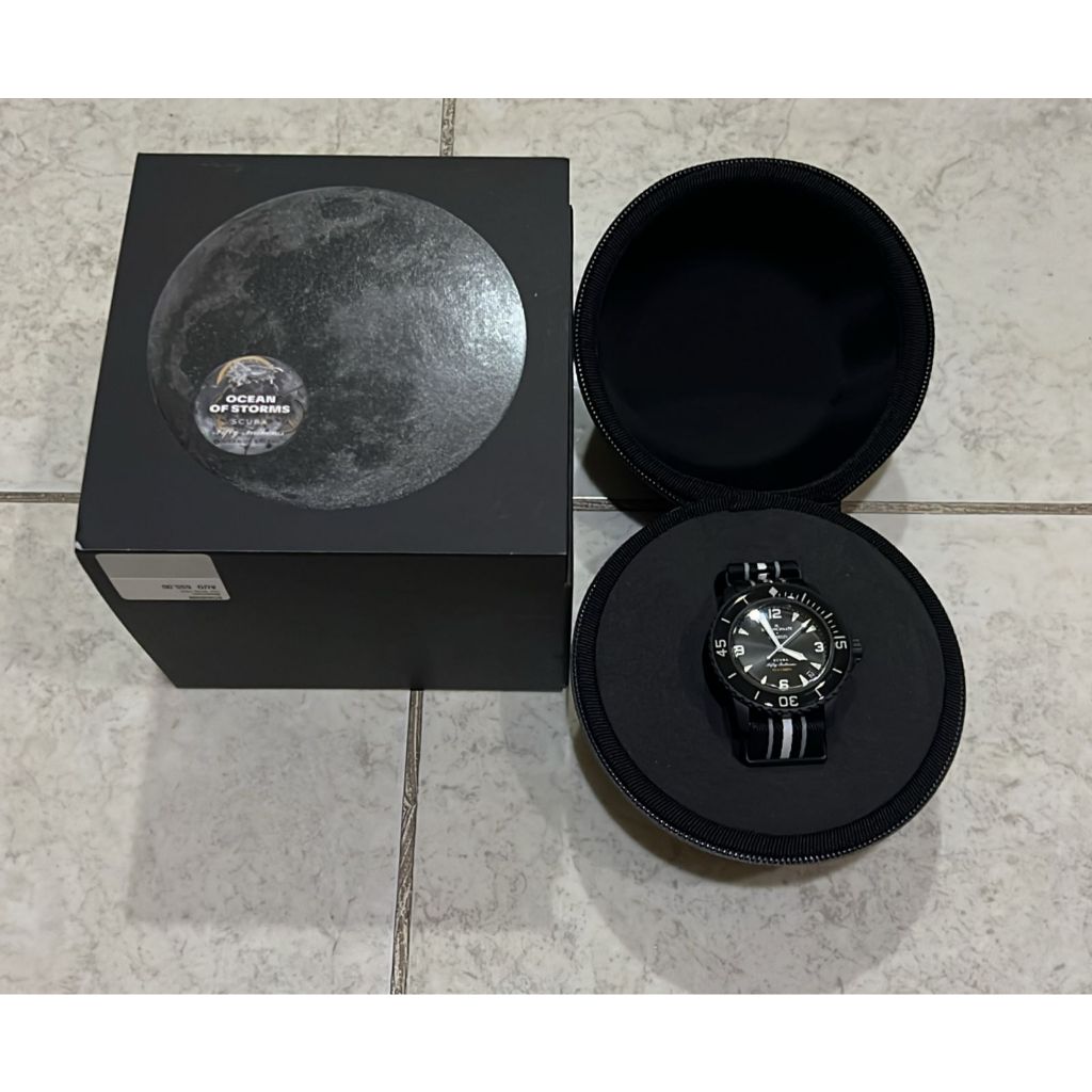 Blancpain X Swatch Ocean Of Storms Scuba Fifty Fathoms Original 100%