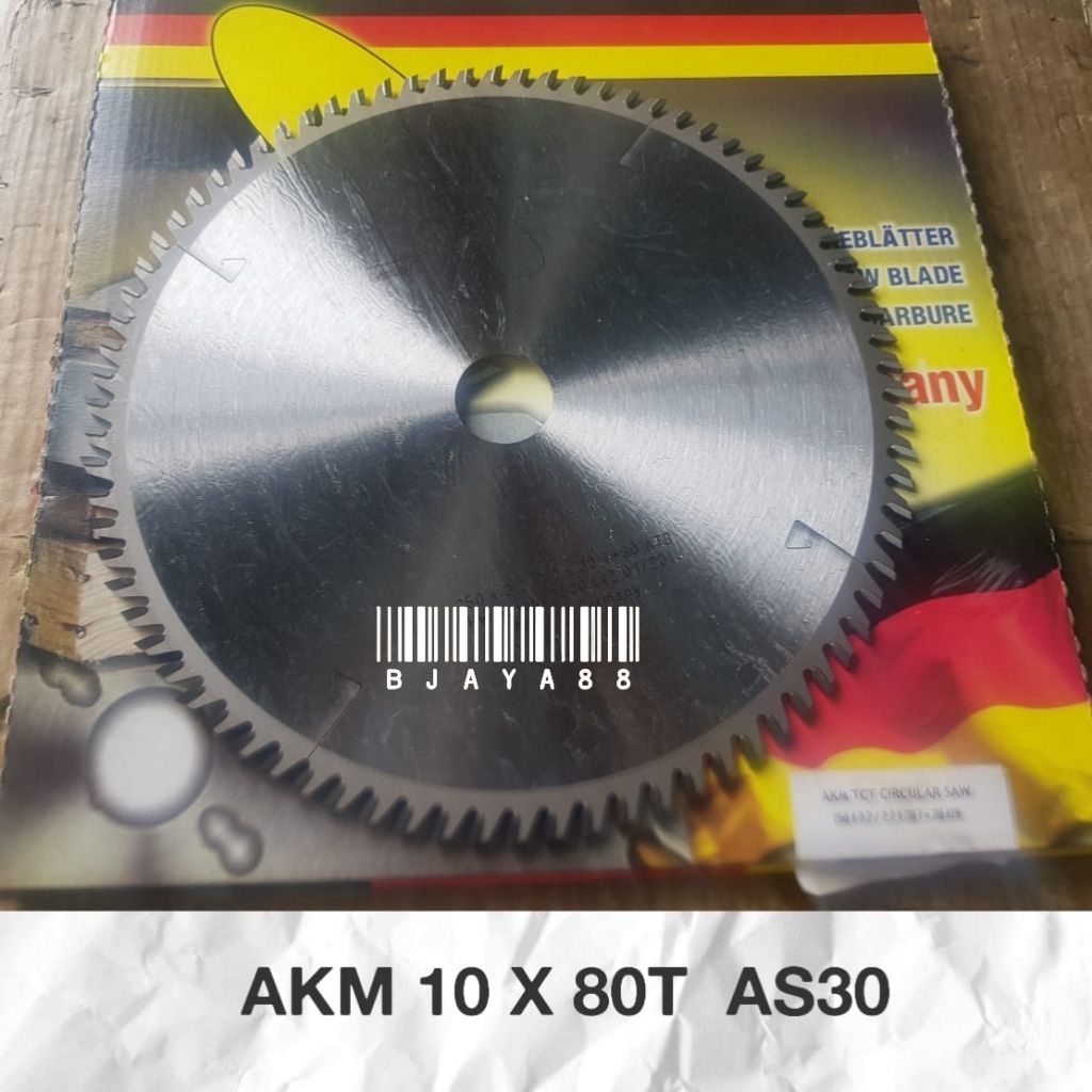 AKM PISAU GERGAJI CIRCULAR SAW BLADE 10" X 80T GIGI AKM GERMANY