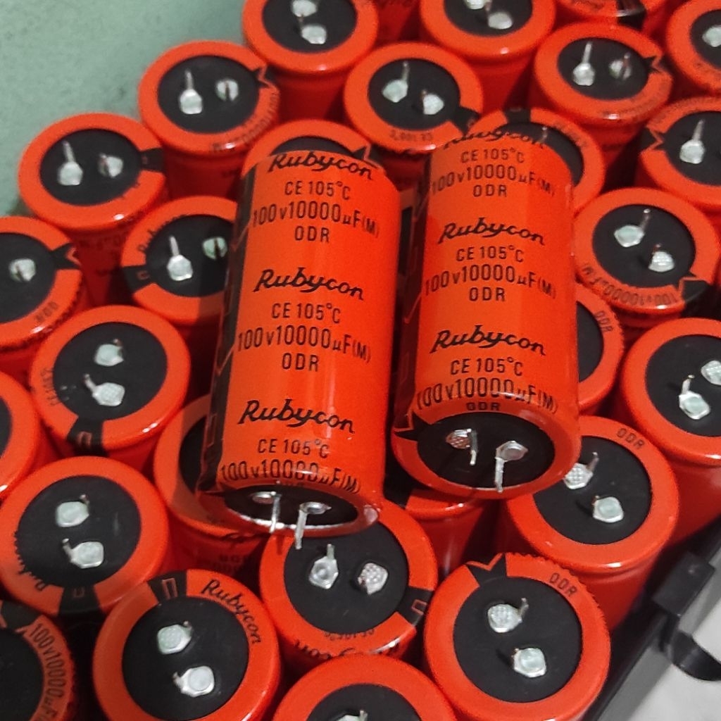 Elco Rubycon 10000uf 100v Orange