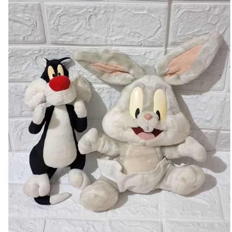 boneka kelinci bugs bunny rabbit boneka kucing sylvester original brand looney tunes warner bros mat