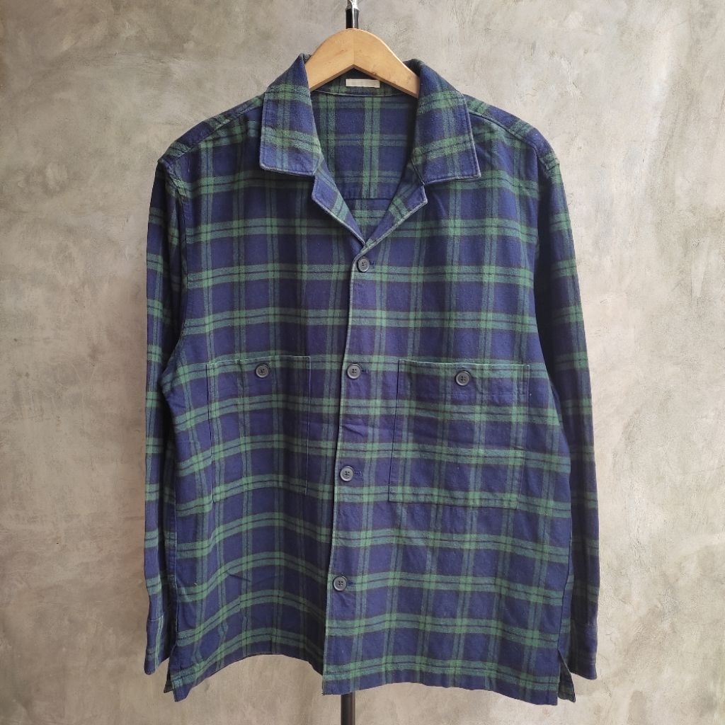 GU OUTER FLANEL DOUBLE BIG POCKET