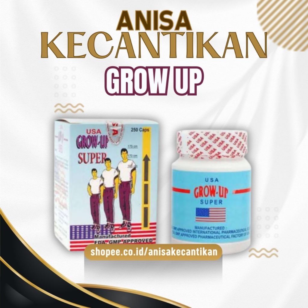GROW UP SUPER USA ASLI ORIGINAL OBAT PENINGGI BADAN AMPUH MANJUR
