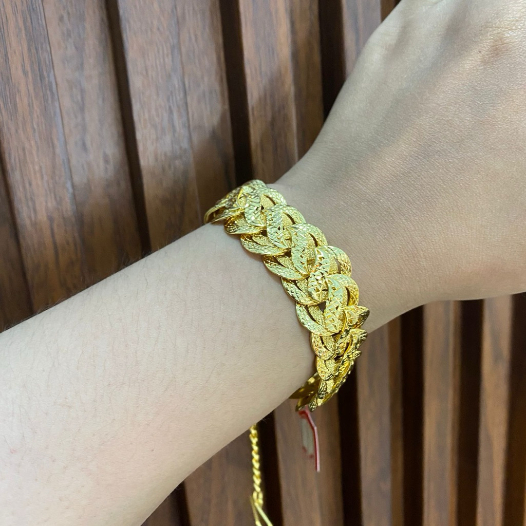 gelang kepang dubai lebar 2 cm