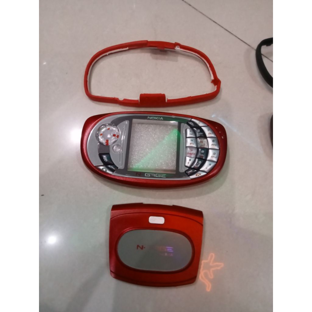 Casing nokia n-gage qd plus karet tengah