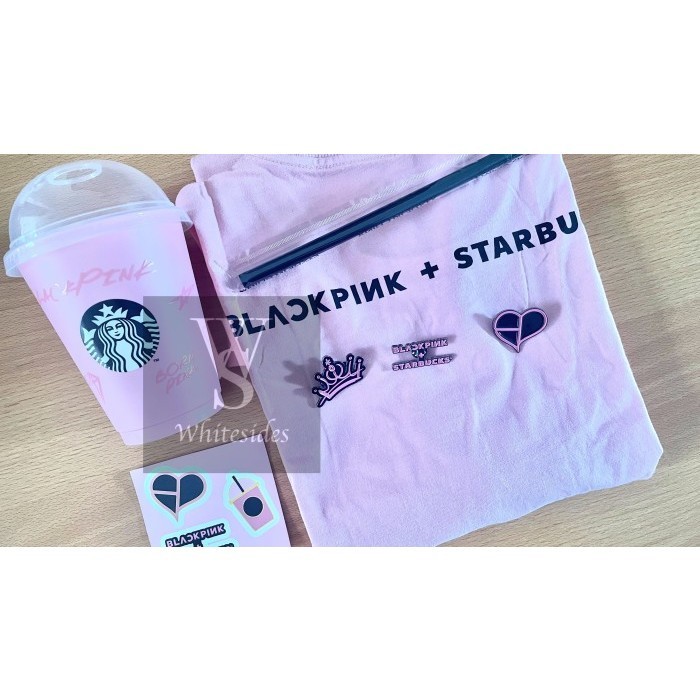 Pin Shirt Paperbag SET - Starbucks Blackpink Collection 2023 Keychain Planner Bearista Notebook Kart