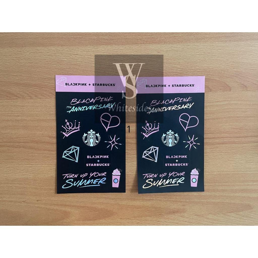 Sticker - Starbucks Blackpink Collection 2023 Keychain Planner Bearista Notebook Kartu Sticker Pin S