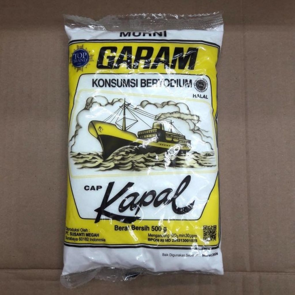 

Garam Cap Kapal Beryodium 500 gr
