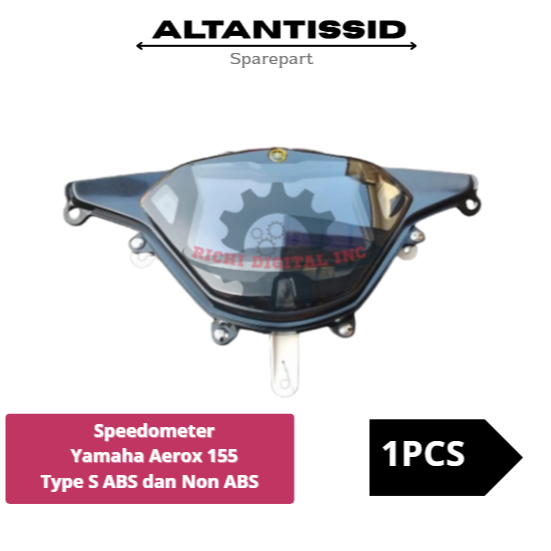 Speedometer Yamaha Aerox 155 Type S ABS dan Non ABS Original