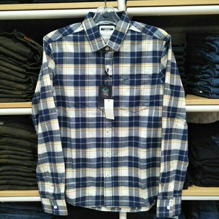 Emba Kemeja Kotak Kotak Lengan Panjang Pria