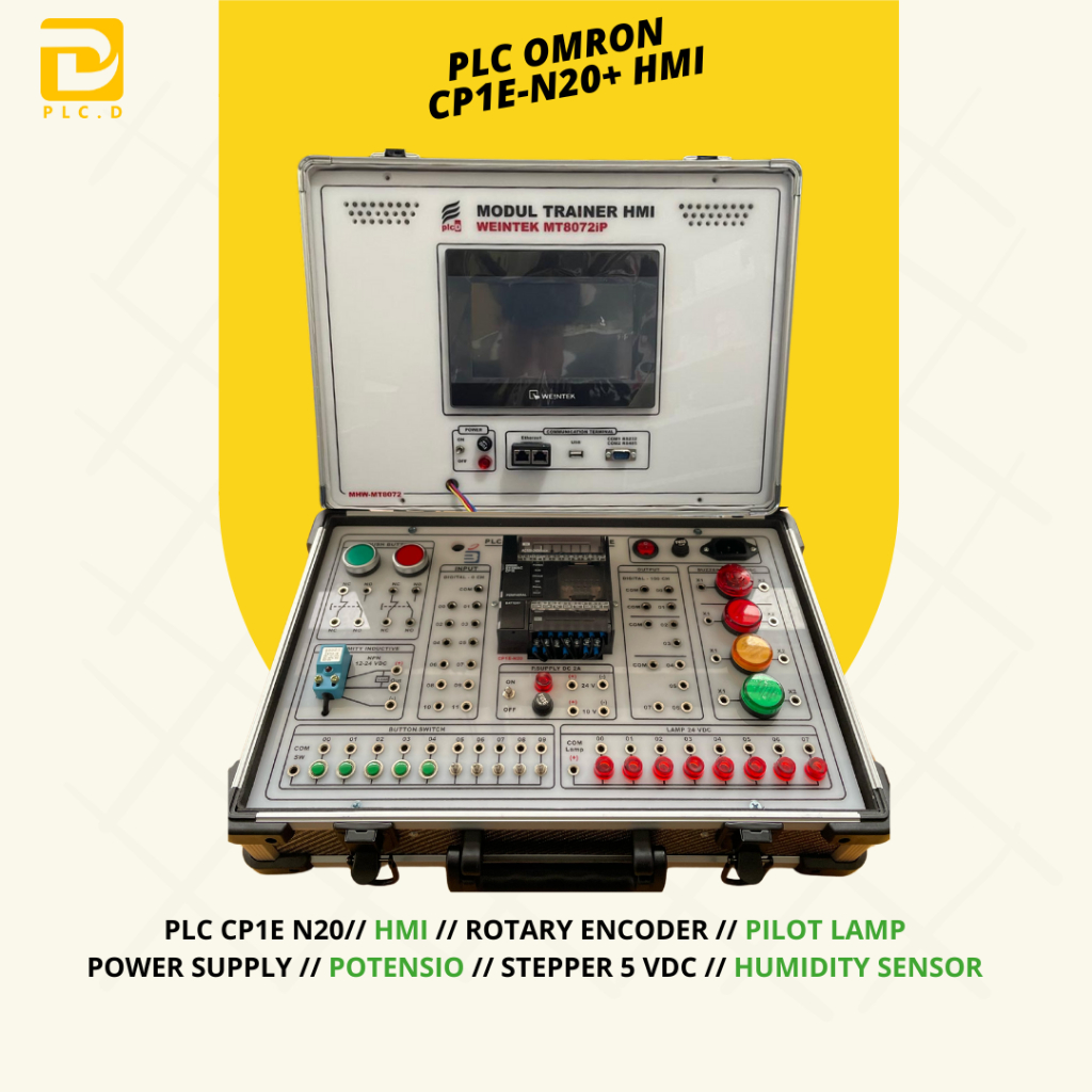 PLC Omron CP1E - N20 + HMI Training Kit