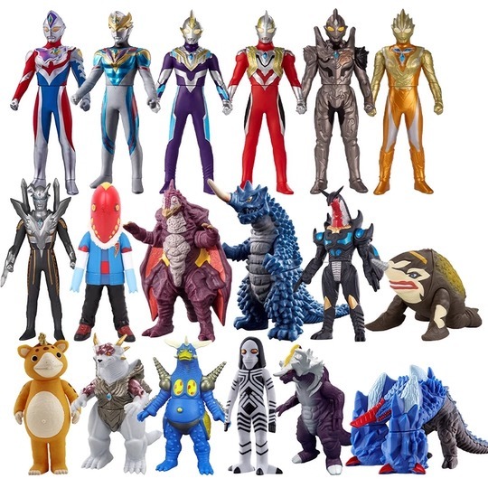 Bandai Figure Ultraman Kaiju Monster Gaia Dyna Cosmos Tiga Max Agul