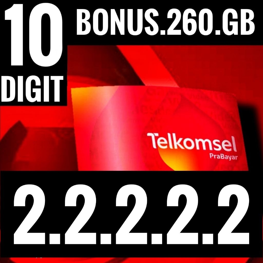 Nomor Cantik Simpati 10 Digit Telkomsel 22222