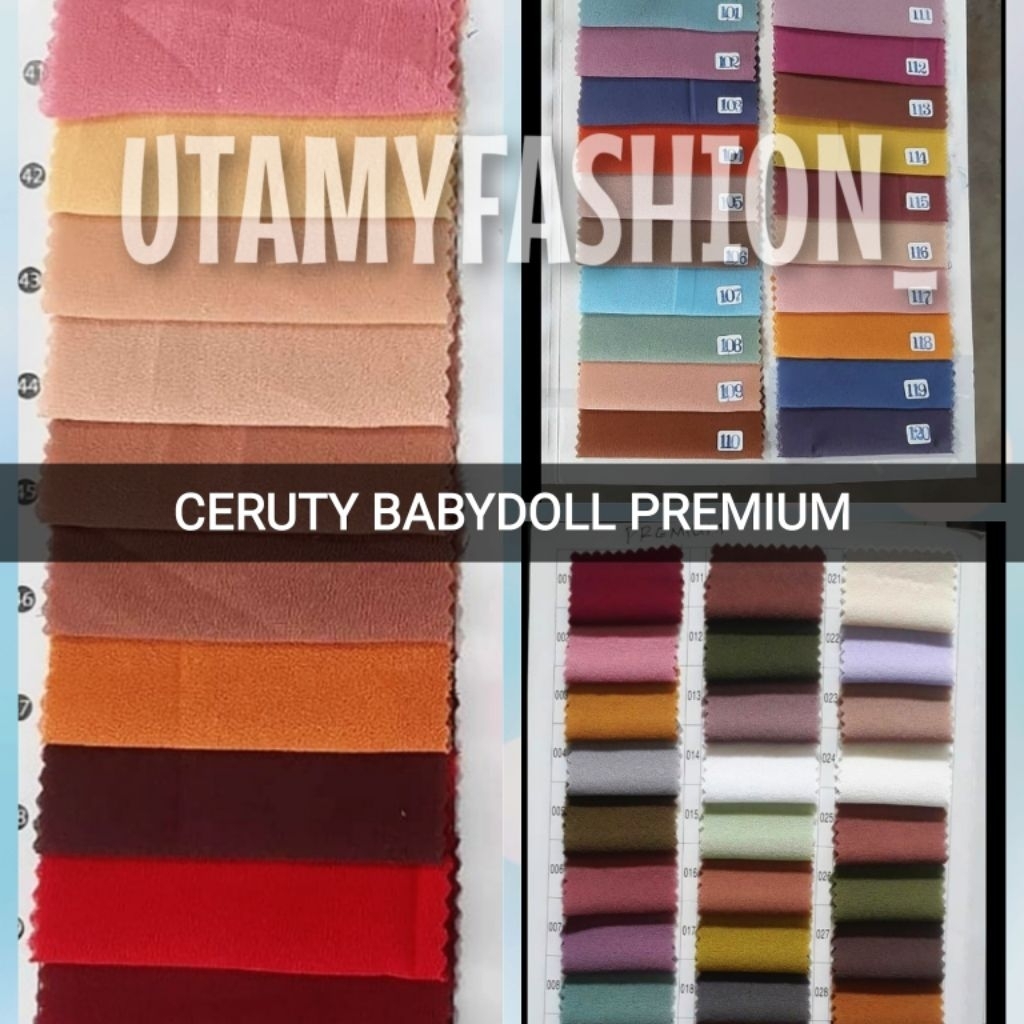 Kain Ceruty Babydoll Premium Ori / Ceruty Armani Premium / Kain Seruti