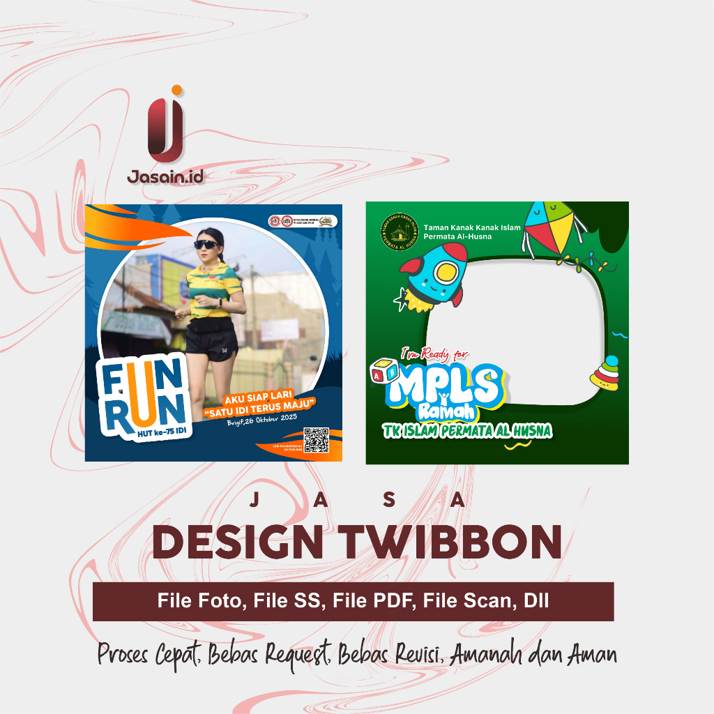 JASA DESIGN TWIBBON | POSTER | BENNER | DAN APA SAJA