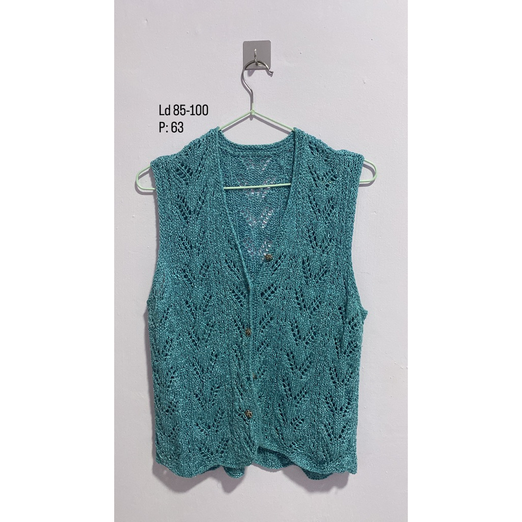 preloved vest rajut / vest rajut/ vest lucu